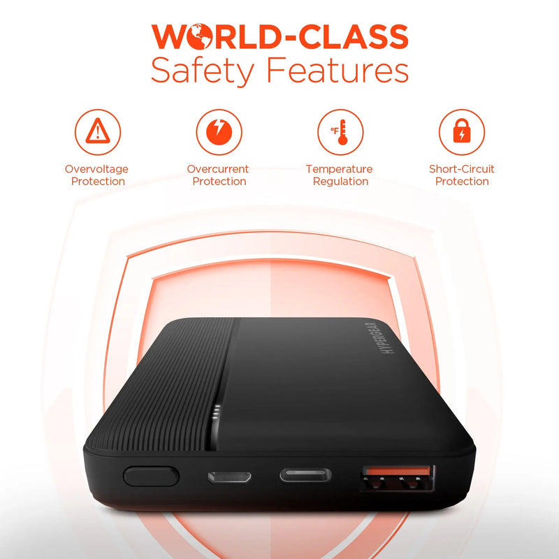 Hypergear 10000mAh 20W PD + USB Power Bank Black (15457-HYP) - Puck's