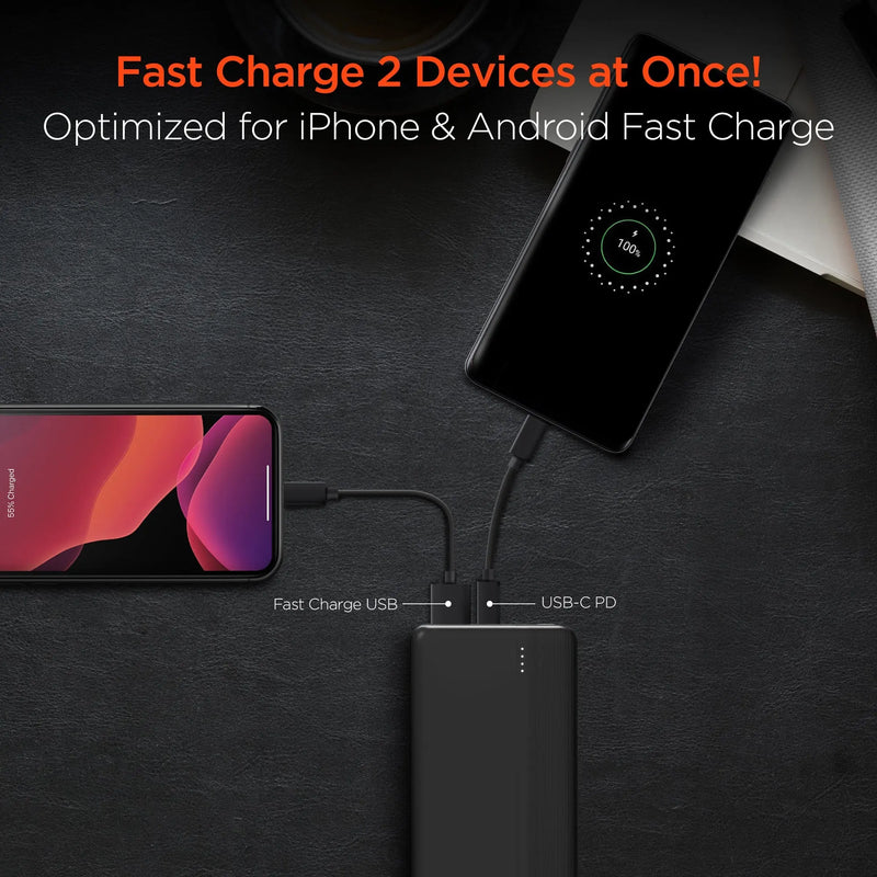 Hypergear 20000mAh 20W PD + USB Power Bank Black (15458-HYP) - Puck's