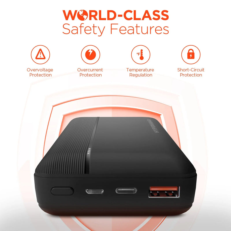 Hypergear 20000mAh 20W PD + USB Power Bank Black (15458-HYP) - Puck's