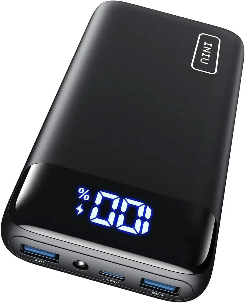 INIU Portable Charger, 22.5W PD3.0 QC4.0 Fast Charging LED Display 20000mAh Power Bank, Tri-Outputs Battery Pack Compatible with iPhone 16 15 14 13 12 Pro Samsung S22 Google iPad Tablet etc - Puck's