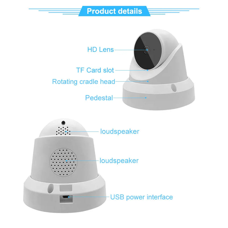 IP WiFi Camera Baby Monitor Home Security Camera - Puck's