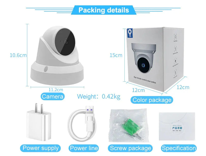 IP WiFi Camera Baby Monitor Home Security Camera - Puck's
