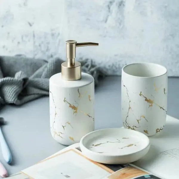 Imitation Marble Bathroom Accessory - Puck's