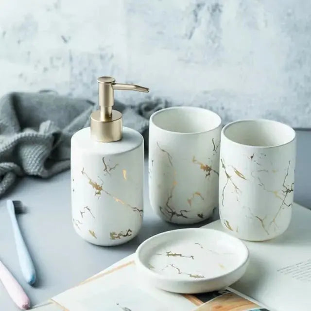 Imitation Marble Bathroom Accessory - Puck's