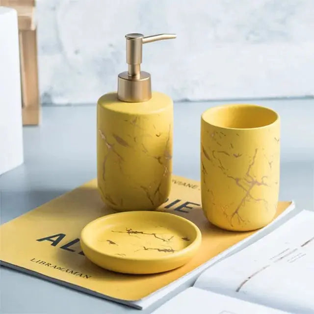 Imitation Marble Bathroom Accessory - Puck's