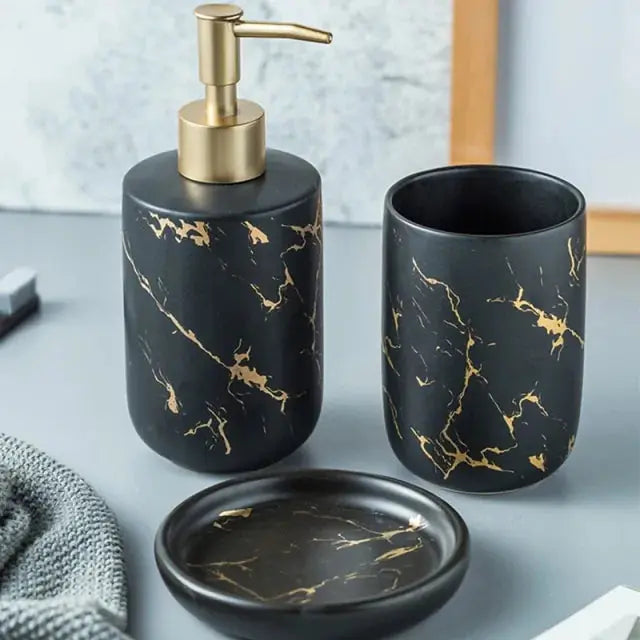 Imitation Marble Bathroom Accessory - Puck's