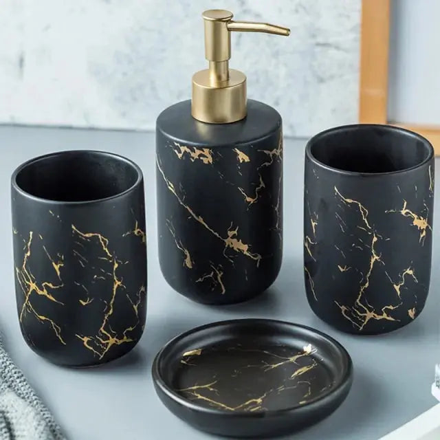 Imitation Marble Bathroom Accessory - Puck's