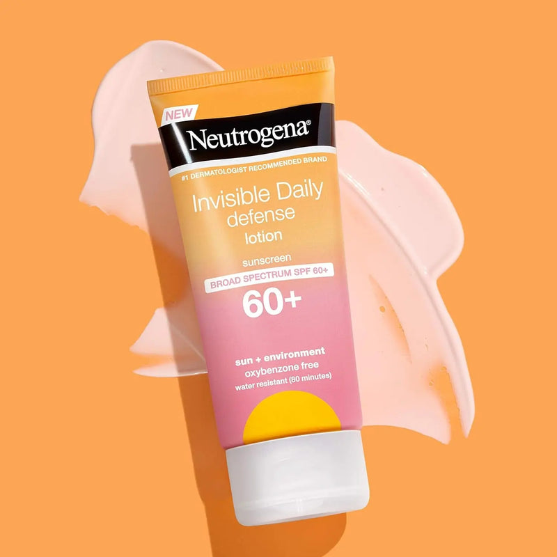 Invisible Daily Sunscreen Lotion, Broad Spectrum SPF 60+, Oxybenzone-Free & Water-Resistant, Sun or Environmental Aggressor Protection, Antioxidant, 3 Fl Oz (Pack of 1) - Puck's