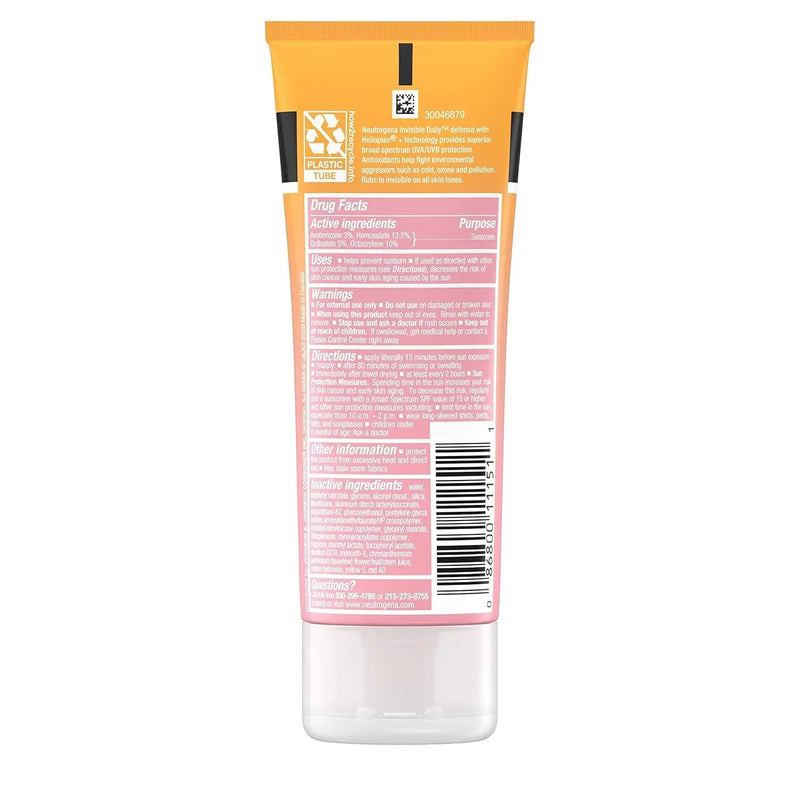 Invisible Daily Sunscreen Lotion, Broad Spectrum SPF 60+, Oxybenzone-Free & Water-Resistant, Sun or Environmental Aggressor Protection, Antioxidant, 3 Fl Oz (Pack of 1) - Puck's