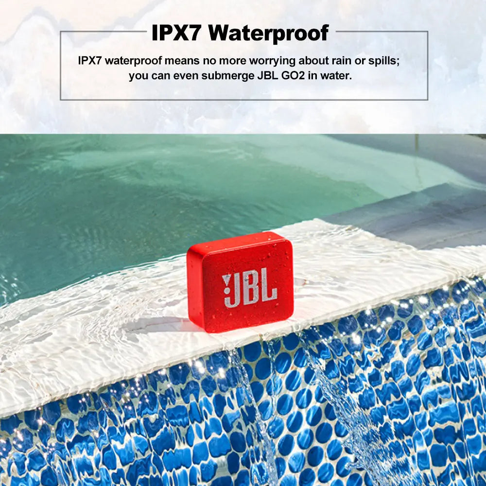 JBL GO 2 Wireless Bluetooth Speaker IPX7 Waterproof With Mic - Puck's