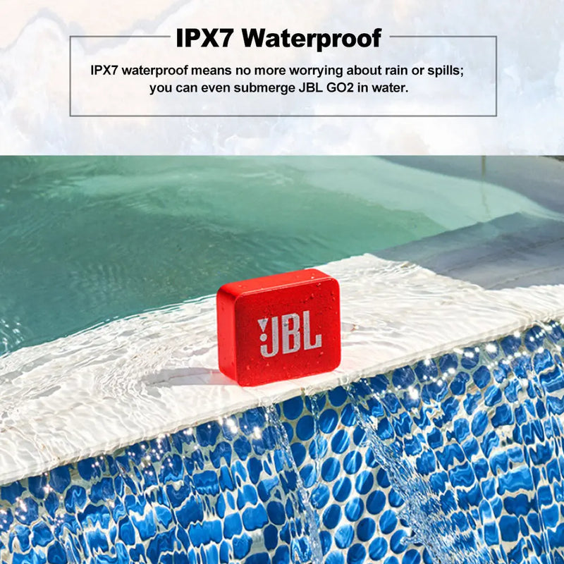 JBL GO 2 Wireless Bluetooth Speaker IPX7 Waterproof With Mic - Puck's