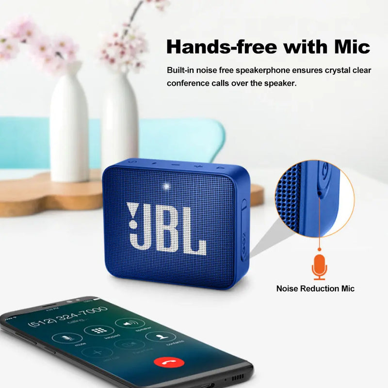 JBL GO 2 Wireless Bluetooth Speaker IPX7 Waterproof With Mic - Puck's