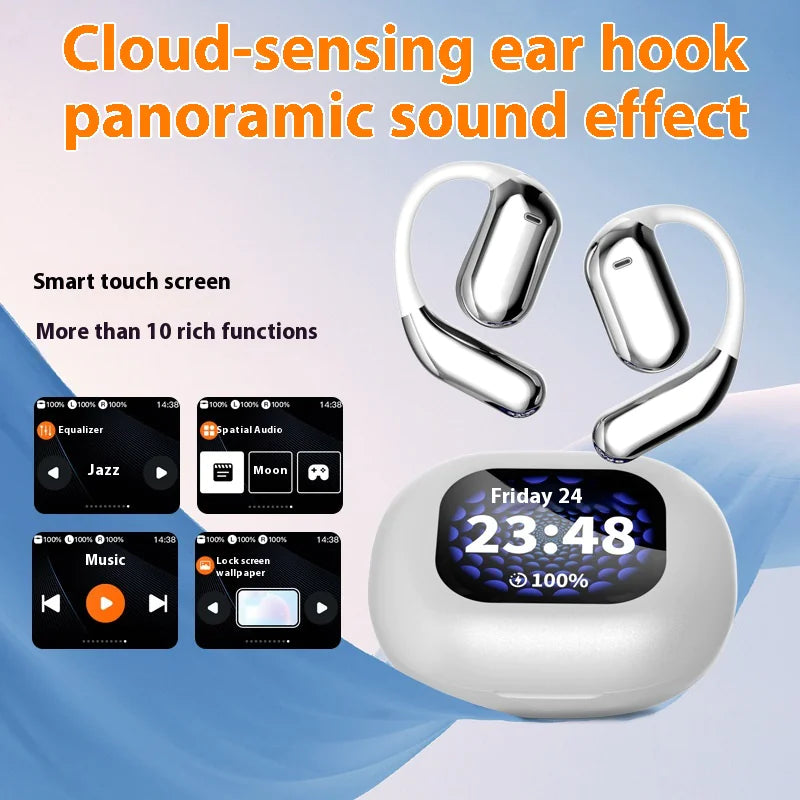 LED Display Ear-mounted OWS Bluetooth Headset - Puck's