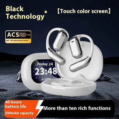 LED Display Ear-mounted OWS Bluetooth Headset - Puck's