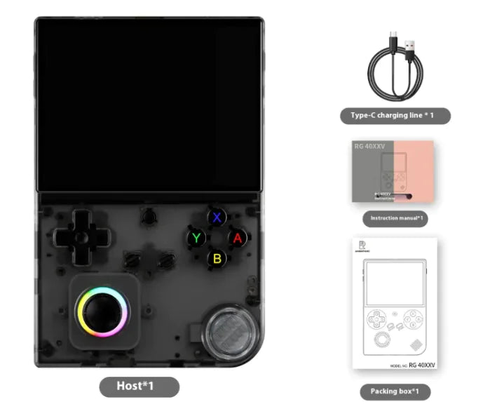 RG40XX Vertical Large Screen Video Game - Puck's