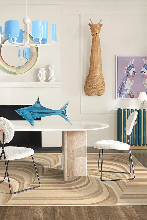 Jonathan Adler Waterfall Natural Tufted Rug - Puck's