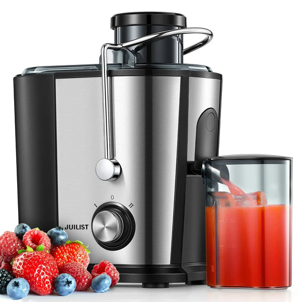 Juicer Machines Easy to Clean, Juicers Whole Fruit and Vegetable, 3 " Feed Chute, Anti-Slip Feet, Anti-Drip Function, 400W - Puck's