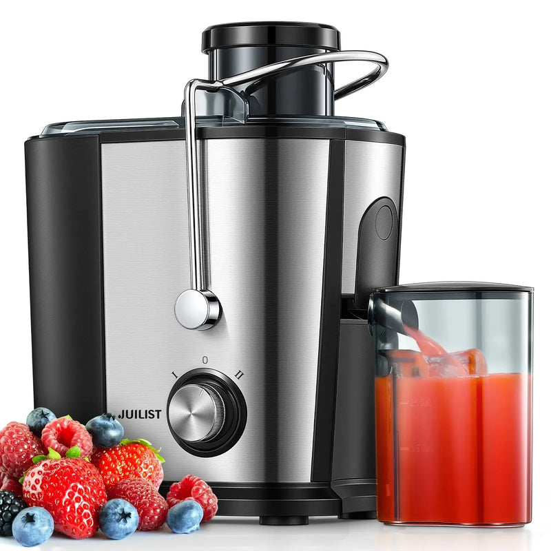 Juicer Machines Easy to Clean, Juicers Whole Fruit and Vegetable, 3 " Feed Chute, Anti-Slip Feet, Anti-Drip Function, 400W - Puck's