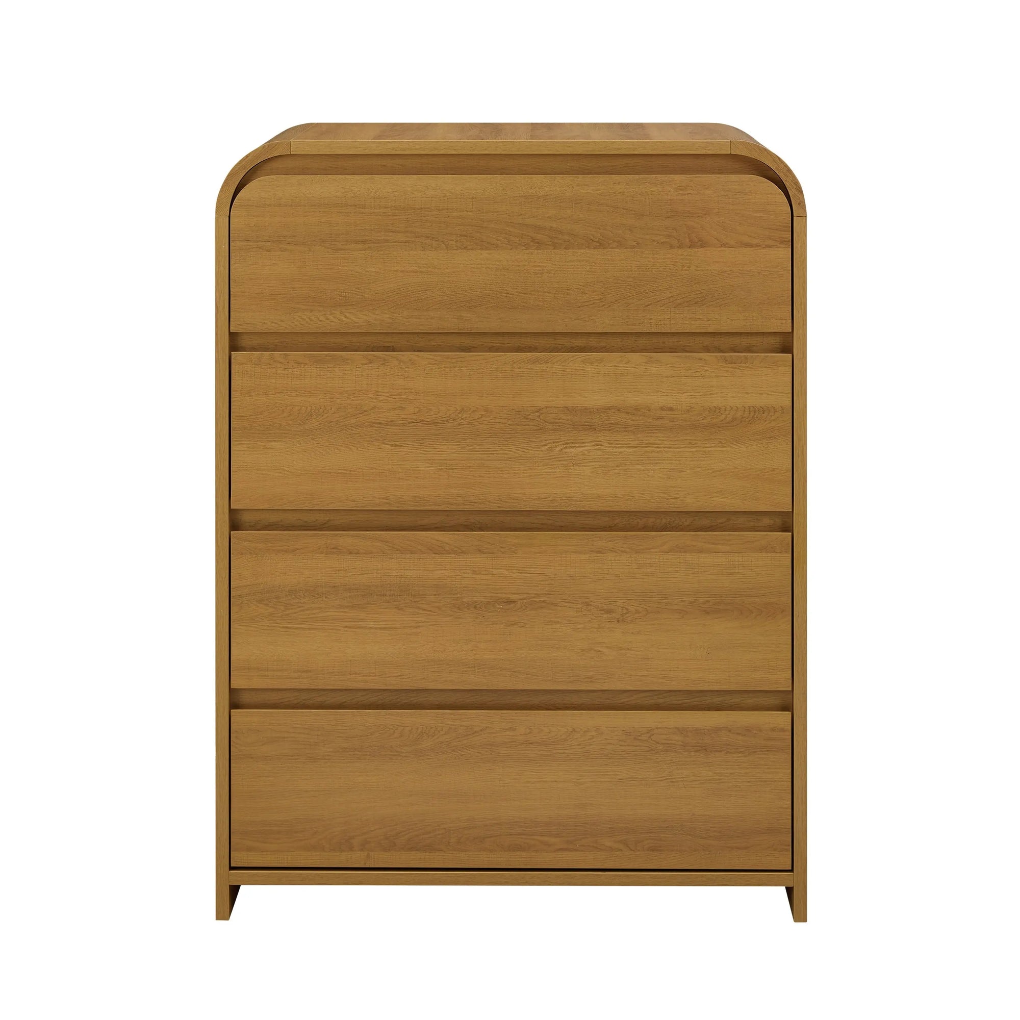Juliet 4 Drawer Dresser, Light Honey Finish - Puck's