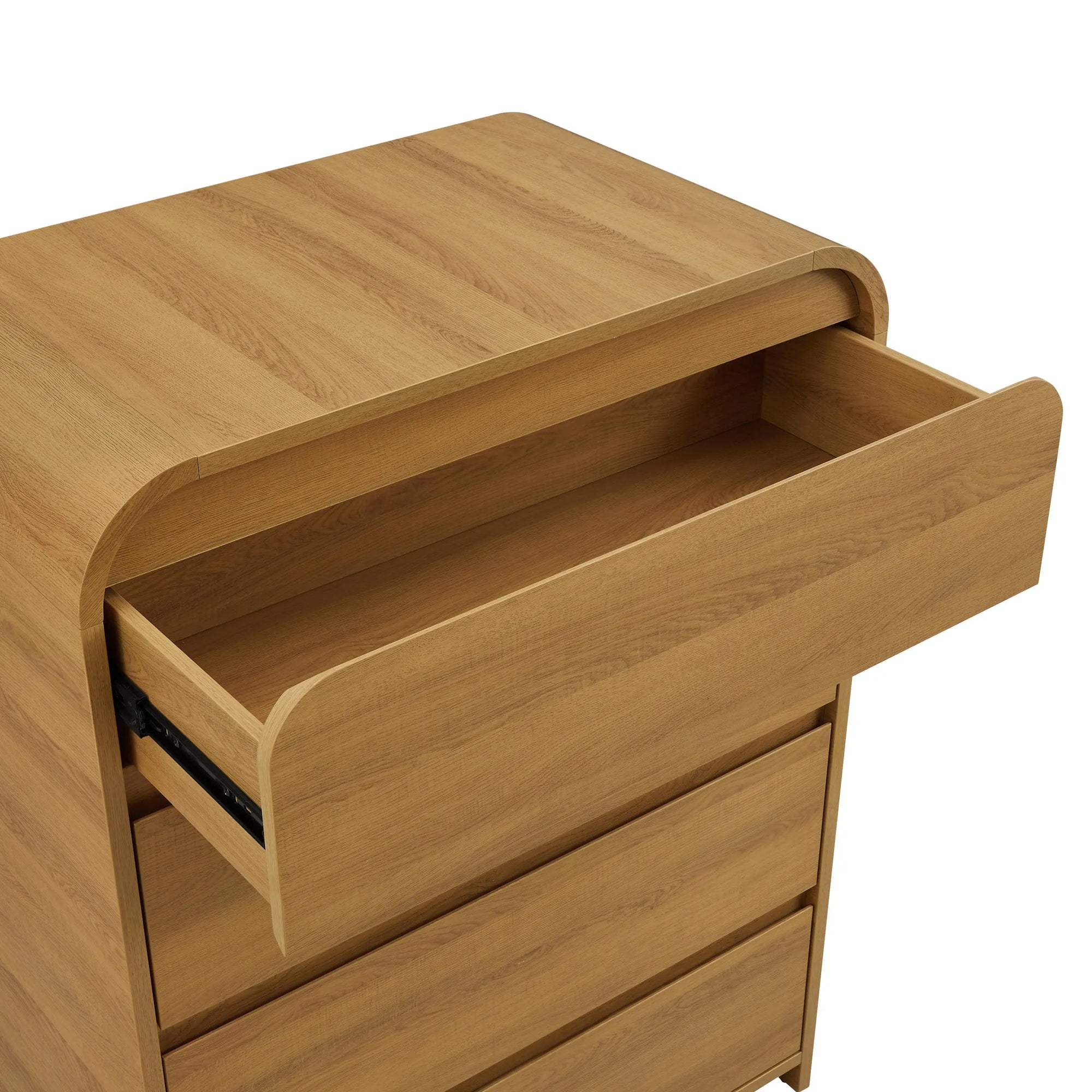 Juliet 4 Drawer Dresser, Light Honey Finish - Puck's