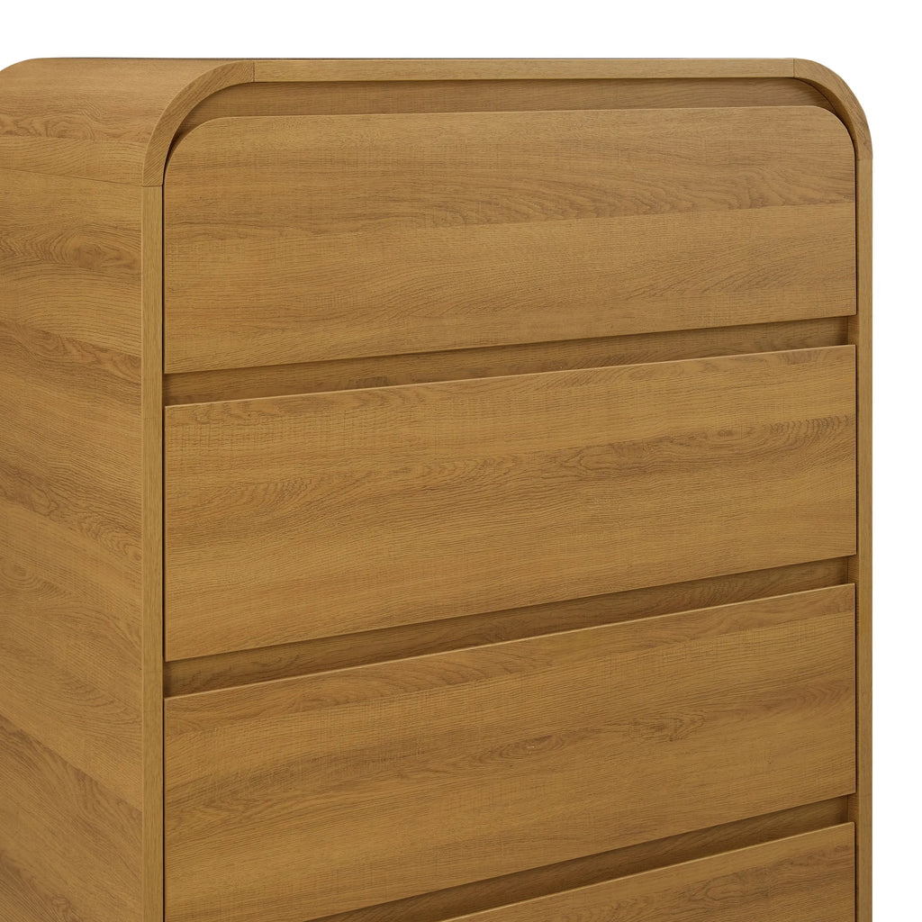 Juliet 4 Drawer Dresser, Light Honey Finish - Puck's