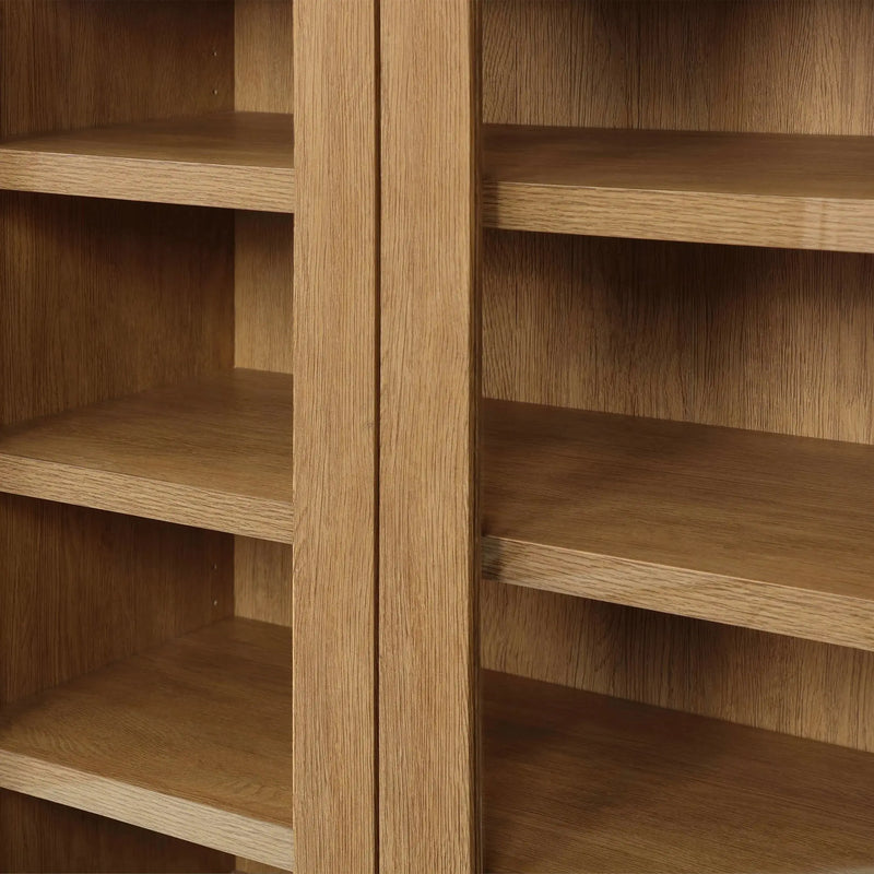 Juliet Arch Cabinet, Light Honey Finish - Puck's