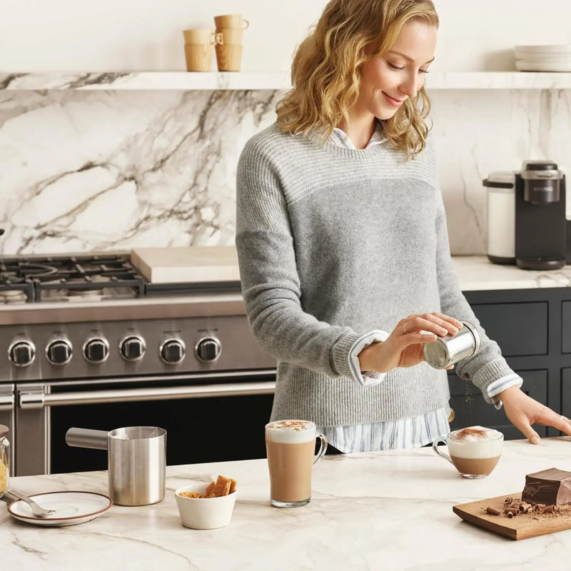 K-Cafe K-Duo Single Serve Coffee, Latte and Cappuccino Maker, Dark Charcoal - Puck's
