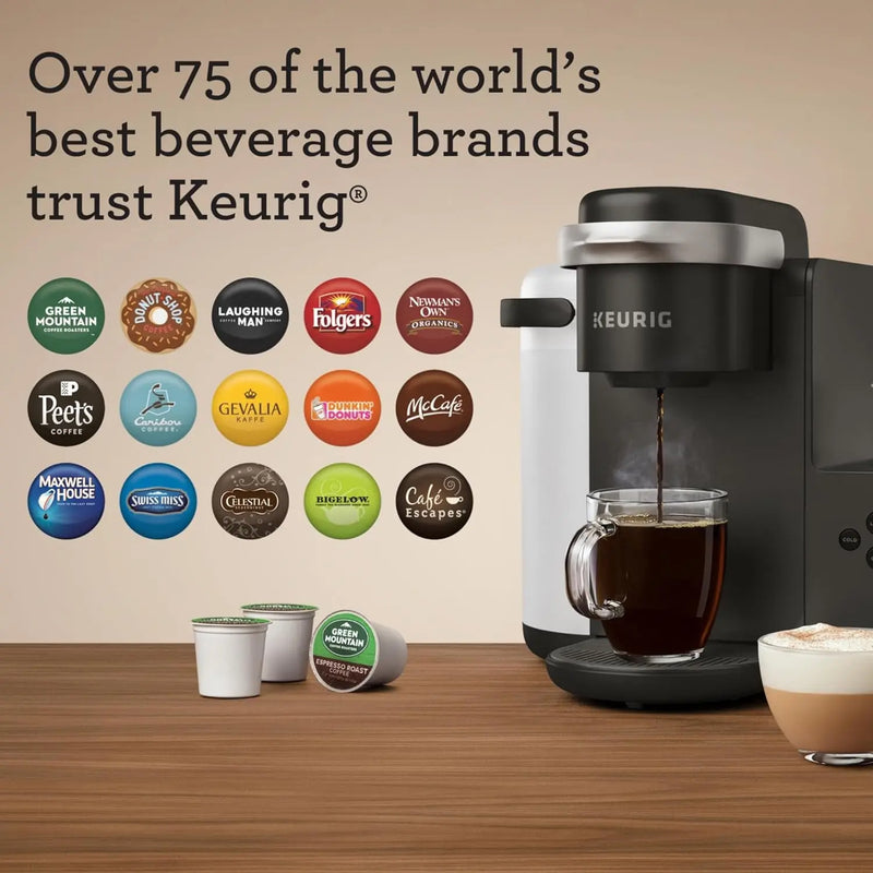 K-Cafe K-Duo Single Serve Coffee, Latte and Cappuccino Maker, Dark Charcoal - Puck's