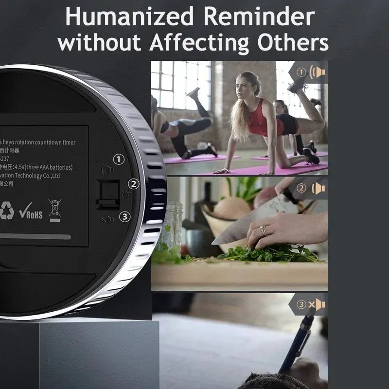 Kitchen Timer Alarm Clock - Puck's