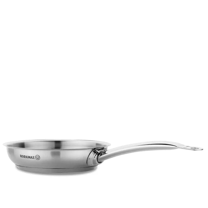 Korkmaz Frying Pan Stainless Steel 28x5.5 cm A1154 - Puck's
