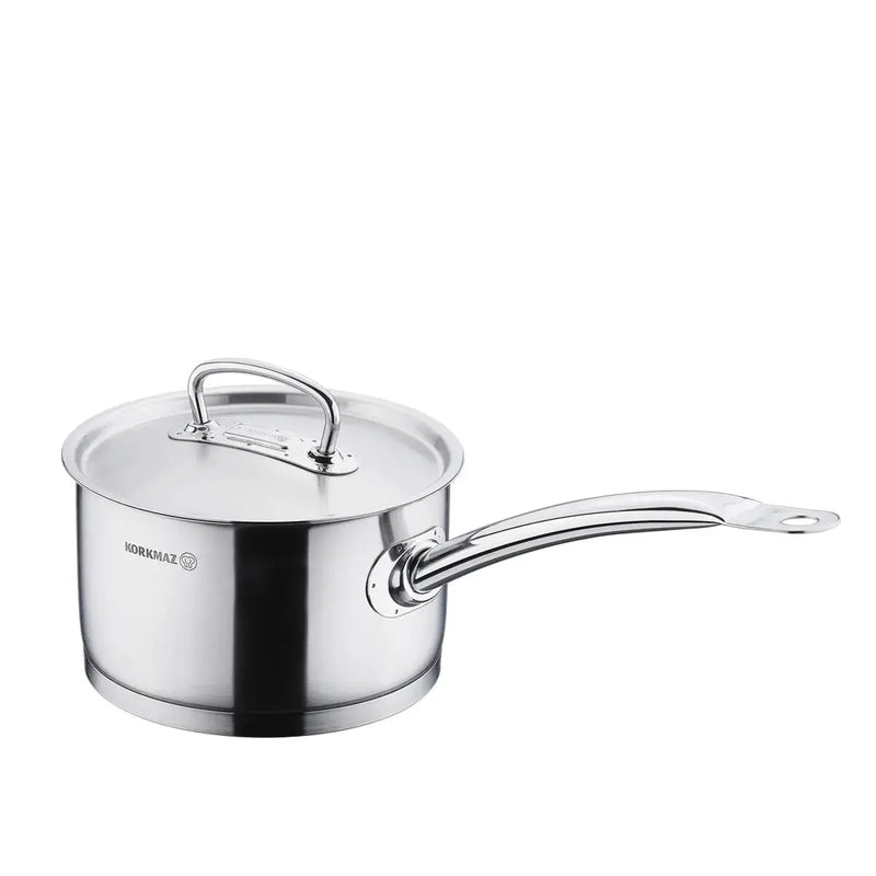 Korkmaz Proline 16x10 cm Sauce Pan with Lid A1157 - Puck's