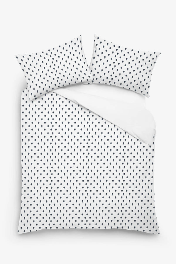 Kyra - 3 Piece Crewel Embroidered Duvet Set | Linen Cotton Mix | - Puck's
