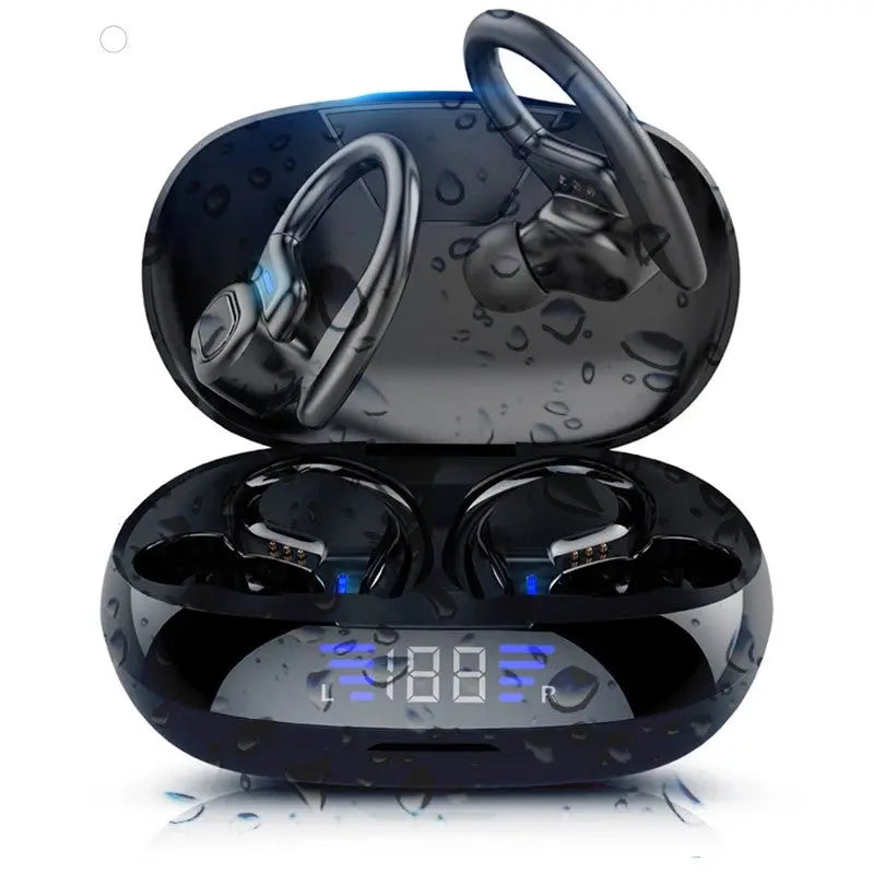 LED Display TWS Sport Bluetooth V5.0 Headset For Iphone Huawei - Puck's