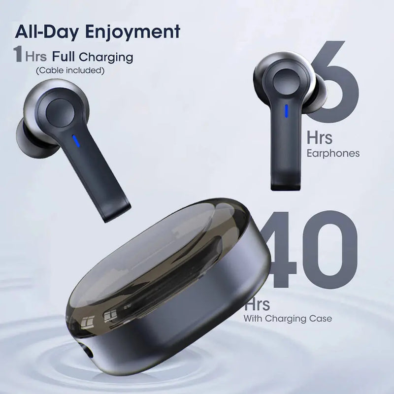 LED Display Wireless Earbuds TWS 5.0 Bluetooth Earphone - Puck's