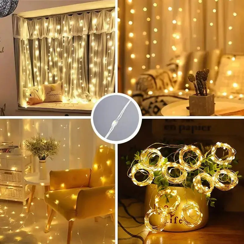 LED Garland Curtain Lights - Puck's