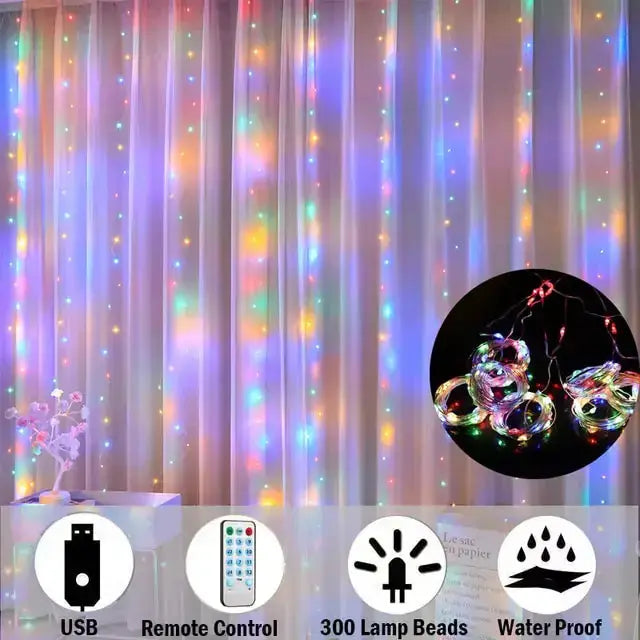 LED Garland Curtain Lights - Puck's