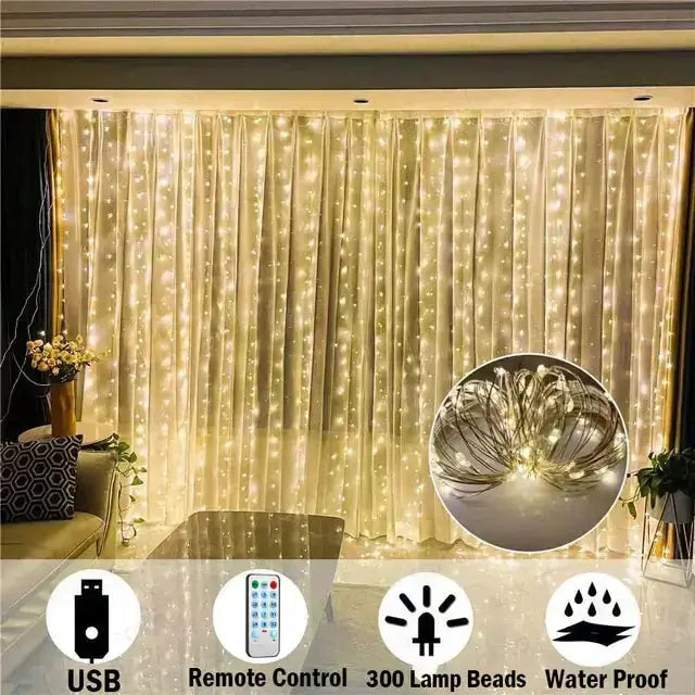 LED Garland Curtain Lights - Puck's