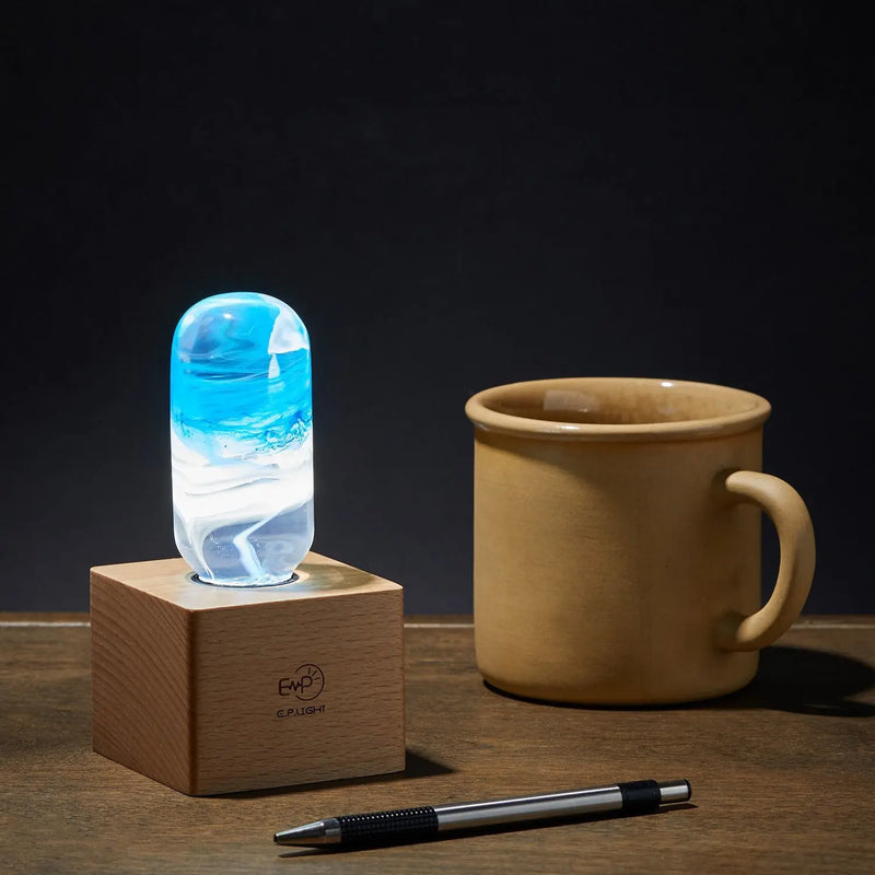 LED Lamp - Blue - Puck's