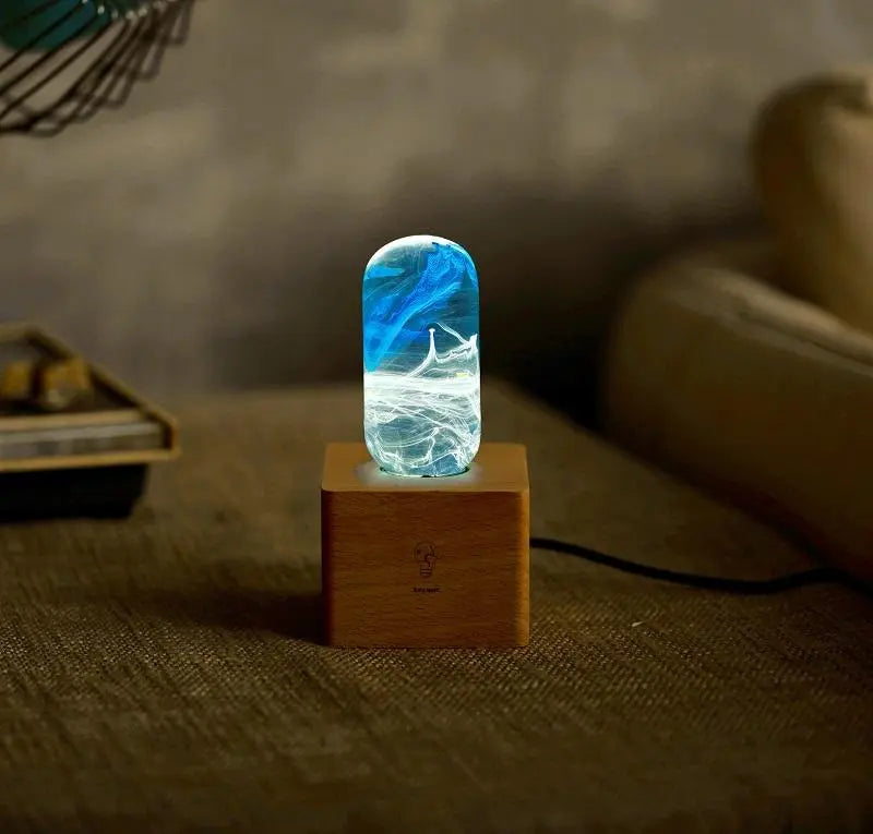 LED Lamp - Blue - Puck's