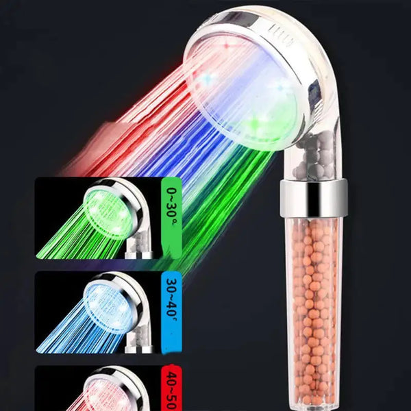 LED Light-Emitting Handheld Shower Head - Puck's