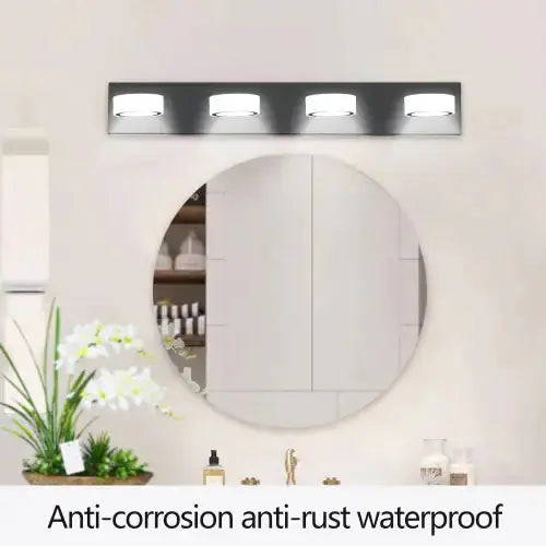 LED Modern Black 4 Light Vanity Light Fixture Mirror Bathroom Wall Light Unavailable Platforms- Temu - Puck's