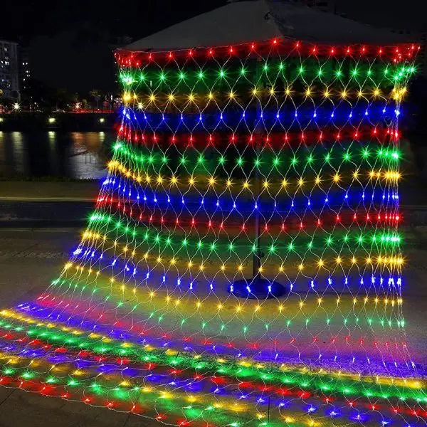 LED String Light Net Mesh Curtain Xmas Wedding Party Christmas Lights - Puck's