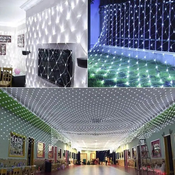 LED String Light Net Mesh Curtain Xmas Wedding Party Christmas Lights - Puck's