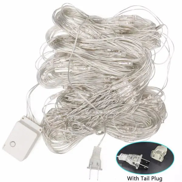 LED String Light Net Mesh Curtain Xmas Wedding Party Christmas Lights - Puck's