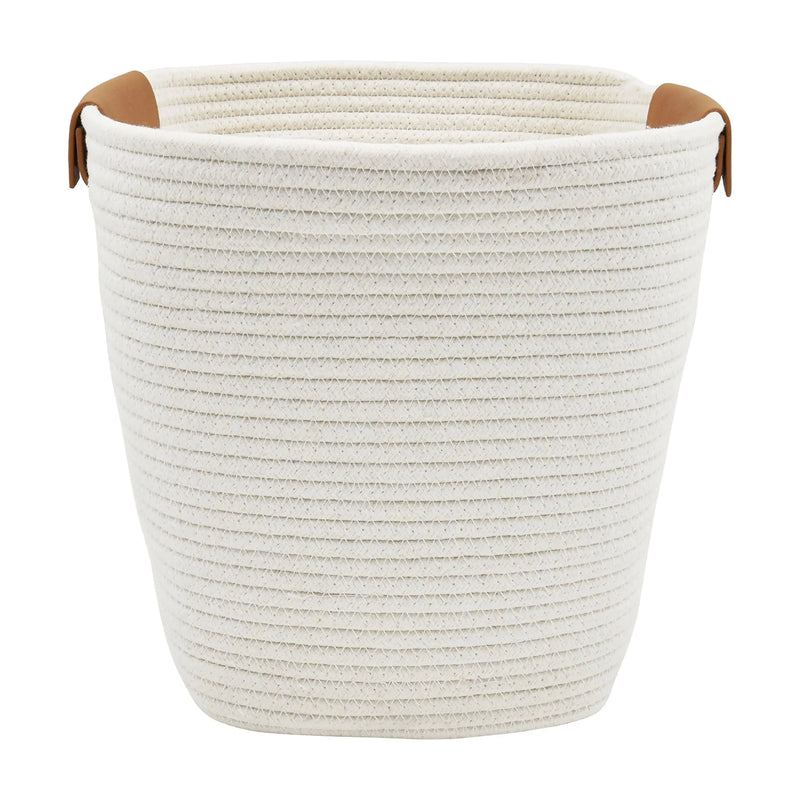 Large White Cotton Rope Basket - Puck's
