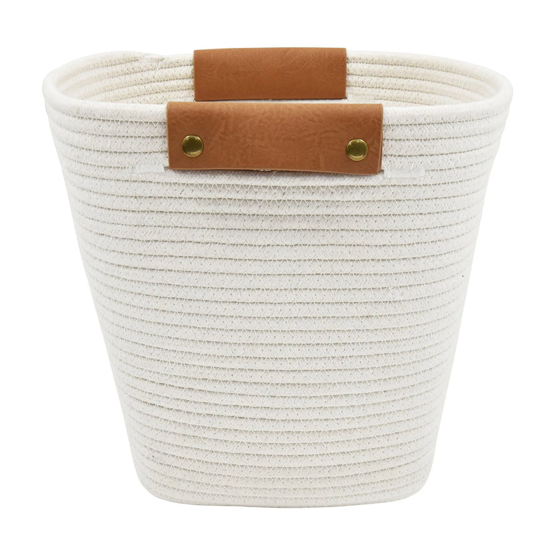 Large White Cotton Rope Basket - Puck's