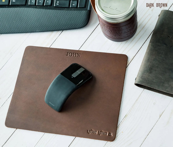 Leather Mouse Pad - Puck's