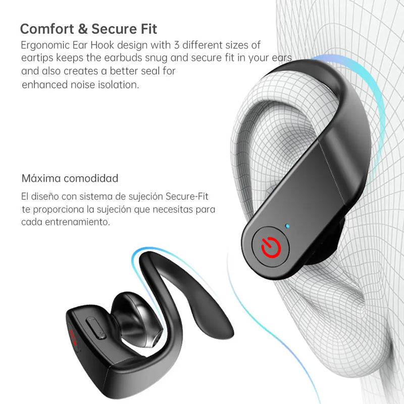 Led Display Wireless Headphones TWS Stereo Earbuds - Puck's