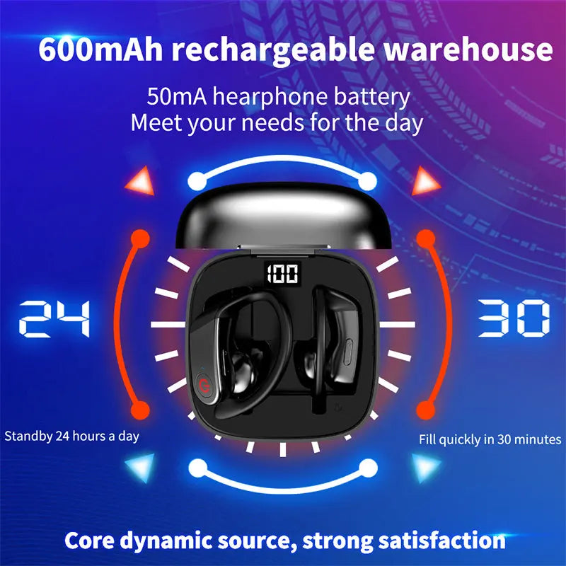Led Display Wireless Headphones TWS Stereo Earbuds - Puck's