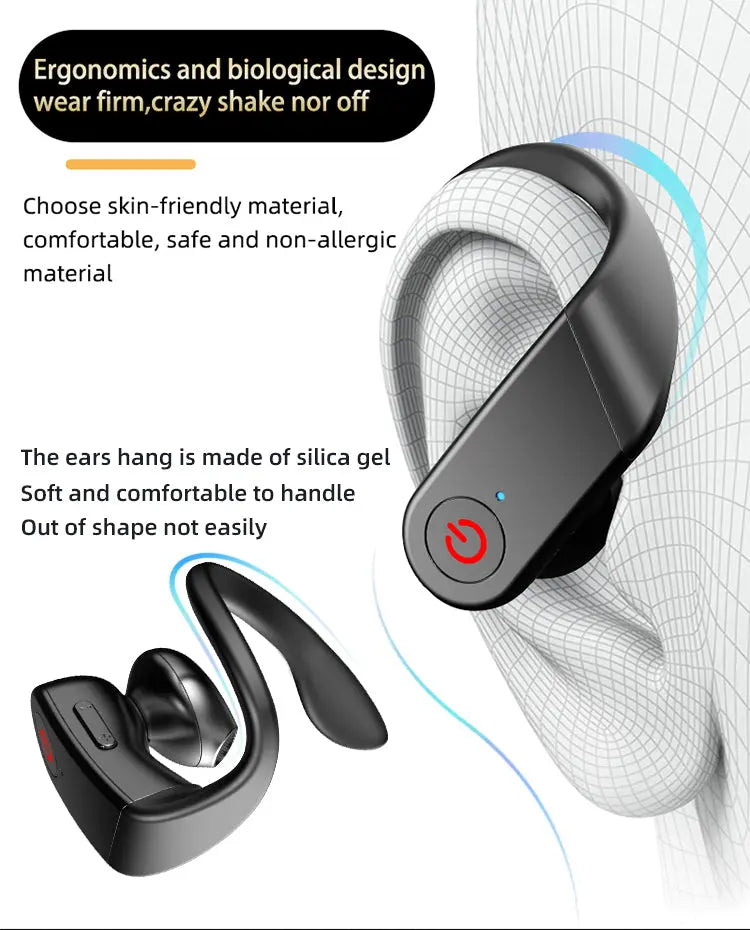 Led Display Wireless Headphones TWS Stereo Earbuds - Puck's